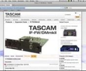 this tutorial will show you how to install the drivers, connect and configure the the Tascam mixer to function as your sound cardnn1. before connecting the firewire cable to the mixernGo to Tascam webpage, download and install the latest driver for the firewire expansion card, nnthttp://tascam.com/product/if-fw-dmmkii/downloads/nnby default, the file is saved to your