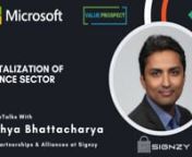 #signzy #ai #digitaltransformation nBook a discovery call with Signzy: https://calendly.com/anytechtrial/signzynnMicrosoft ISV Series &#124; Powered by: Microsoft &#124; Co-presented by: Value Prospect ConsultingnnNotableTalks with Arghya Bhattacharya, Vice President of Partnerships and Alliances at Signzy, a market-leading platform that is redefining the speed, accuracy, and experience of how financial institutions are onboarding customers and businesses - using the digital medium.n----------------------