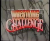 On this week&#39;s edition of Wrestling Challenge:nnKamala (with Mr. Fuji) v Brian CostellonJunkyard Dog v Jim Merklen