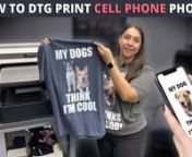 How To DTG Print Cell Phone Photos on a T-ShirtnnIn this video, we are going to go through all the steps to printing a shirt with a Direct-to-Garment printer. nnWe are going from a cell phone photo to creating a graphic, to printing with the DTG G4. nnThe DTG G4 has a patented vacuum platen, an onboard print memory, and a touch screen control panel. nIf you are looking to start a custom t-shirt business, this printer is a great choice because it&#39;s super easy to learn. nnFirst, we are taking phot