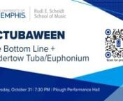 Get ready for a spooktacular Octubaween performance featuring The Bottom Line and Undertow Tuba/Euphonium Ensembles! This special event promises an evening of thrilling music and Halloween-themed entertainment, showcasing the talent and artistry of the tuba and euphonium players.nnThe repertoire for the Octubaween performance will be carefully selected to embrace the spirit of the season. Expect to hear a mix of haunting melodies, energetic compositions, and perhaps even a few musical surprises.