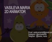 It&#39;s a collection of 2D animation I&#39;ve made during 2 years of working at Big Papa Studio. Enjoy and feel free to contact me for your animation:nnby email vasilevamaria9@gmail.com nby instagramhttps://www.instagram.com/animadanka/nby telegram https://t.me/danka_mariannIn this showreel there&#39;re some episodes with characters from different series, such as Kote Kitty, Blue Tractor and Kukutiki. For each episode I made the whole animation by myself. In addition, I built character rigs for most of t