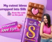 Mostly Sane and Cadbury Dairy Milk Silk have crafted the cutest love tips for you and your bae. Just scan a Silk to explore!nn#thumbstopperad #SilkUnforgettableLoveTips #CadburySilk #ValentinesDay2023 #CadburyDairyMilkSilk #Chocolate #digitalcreator #influencernnCredits :-nClient : Mondelez India Foods nBrand : Cadbury Dairy Milk Silk nCreative Agency : Ogilvy India nProduction House : Another Idea ProductionsnExecutive Producer : Smaran Gandhi &amp; Gaurav GandhinDirector : Khyati Sunderji Gosa