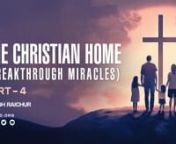 In this sermon we review some of the miracles God did in homes and families, healing broken hearts, restoring family relationships, canceling debts, breaking free from constraints, and turning situations around. The God of the Bible is the God of today. He will still work similar miracles for our homes and families. Let’s expect something good to happen to our homes!nnShare this sermon with those you know will be encouraged by listening to this! Thank you!nnPlease download the sermon notes fro