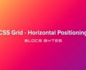 Blocs Bytes - Quick tips to build better websites.nnIn this video learn how to change Horizontal position of a child container in a CSS Grid.nnVideo Chapters:n0:00 - How to Change Horizontal Position of a Child Container in a CSS Gridn0:06 - Select Child Containern0:10 - Add Classn0:21 - Enter the Row Start value for containern0:31 - Enter the Column Start value for containern----------------------------------------------------------------------------------------------------------nnBlocs is fast
