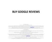 Buy Google ReviewsnAlmost 95% of shoppers and 93% of local customers see online reviews before determining if a business is good or bad. Google reviews have no alternative for increasing a brands reputation. They don’t just get you more trustworthiness, but also a better feedback loop. However, not all your customers take the time to review your business and get you the juice you need.nnWhy would you give up on what your business deserves when you can buy google reviews? Well, we’re here to