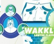 Agency: Hive studionClient : Wakkl Platform KSAnCountry: KSAnStyle: Motion GraphicsnProject: A motion graphics video about the wakkl lawyer platform in KSA