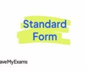 Everything you need to know to answer exam questions on Standard Form! Check out the full video at https://www.savemyexams.co.uk/dp/maths/