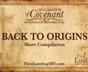 The Declaration Of Covenant event is a civil “re-covenanting ceremony” where essentially, America remarries God via the original “1607 First Landing Land Dedication Covenant.” Covenant is the foundation of the Bible and of this nation. From Genesis to Revelation, God weaves the covenant of grace for all of the ages. Jesus fulfills the old covenant law (Matt. 5:17-20) as the seed of Abraham (Matt. 1:1, Gal. 3:16) forging a new covenant, or more aptly stated, a “re-newed covenant.” Bot