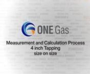 Watch as Kelly Brown (Director - Technical training) demonstrates the proper Measurement and Calculation Process for 4in pipe size on size prior to tapping a main.