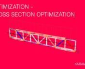 In this video we show you how to use the Cross Section Optimization component in Karamba3D to optimize the sizes of your beams. The algorithm takes into account the cross sections load bearing capacity and optionally limits the maximum deflection of the structure.nnGH-File: https://github.com/karamba3d/K3D_Resources/blob/main/TidBits%20Examples/38_CrossSectionOptimizationBeams.ghnRepository: https://github.com/karamba3d/K3D_ResourcesnnDownload Karamba3D from our website: https://www.karamba3d.co