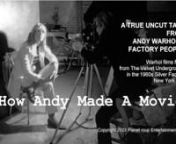 ‘How Andy Made A Movie’ takes us from Warhol’s first forays into filmmaking in 1964, beginning with Sleep (8 hours), Empire (24 hours) and the ‘Screen Tests’ (over 400 of them) and including ‘Tarzan’, ‘Batman/Dracula’, ‘Horse’ and many other buried gems.nIn 1965 Warhol discovered sound and continued his own unique way of filmmaking, with the combustible mix of divas, drug addicts, hustlers, lunatics and lost souls that would create an unforgettable film library of Cinema Ve
