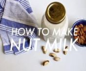 My New Roots shows you how fast and easy it is to make raw, wholesome, delicious nut milk at home! nnPart of a new video series that will show you how to master healthy kitchen basics, all in less than two minutes.nnCamera: Mikkel StangenOriginal Score: Trevor Britton