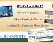 What&#39;s Up at CFO.University - February/March 2024nn🔍 Check out the latest updates from CFO.University! nn📈 Top reads on cfo.university:nn-