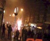 This is some rough footage I captured during the London Riots on the night of Monday 8th August 2011. It was shot using a helmet-mounted ContourHD video camera, which is why it&#39;s a bit shaky and at an angle (the only way you can review footage is to plug it into a computer).nnI realise this isn&#39;t the best footage, it&#39;s very shaky, but I think with the notes it gives a good sense of what the scene was like. nn-----------------nNotesn-----------------nn00:14 - Carphone Warehouse window smashed in,