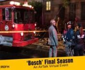 The cast and creators of Amazon’s hit series Bosch are celebrating the show’s final season...and you just might hear a familiar voice on it. nnSince its launch in 2014, the Emmy-nominated Bosch has hooked fans with its compelling narratives, complex characters, and effective use of Los Angeles as both a setting and a character. That aspect of its production gives it special meaning to fans of the show from L.A., like fourth generation Angeleno Larry Mantle, who has been following the show si
