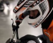 Rok Bagoroš picks up his new KTM125 Duke and gives it a first quick spin. nnBy the time the bike was ready there was a blizzard going on outside, so we filmed around the slippery factory for a bit before he headed home. Only took him 10 mins to get comfortable on the bike.