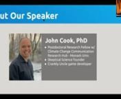 Join Dr. John Cook, research fellow at the Climate Change Communication Research Hub at Monash University, creator of Skeptical Science, and Cranky Uncle for an AMA on Countering Scientific Misinformation. Dana Nucitelli, environmental scientist, writer, and author, interviews Dr. Cook about the beginnings of Skeptical Science, his work on Cranky Uncle, and his perspective on questions from the audience on how to counter scientific misinformation.nnIf you&#39;re interested in exploring Cranky Un
