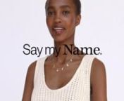 Say My Name — New Alphabet Jewellery Collection from alphabet