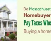 No, Massachusetts home buyers do not pay taxes on the purchase of real estate, but home sellers do pay something called tax stamps.nnThe Commonwealth of Massachusetts derives revenue from the sale of real estate through state excise tax stamps. The tax stamps in most counties are &#36;4.56 per &#36;1000 of the sales price.nnFor example, a home sold for &#36;400,000 in most counties would result in the seller paying tax stamps in the amount of &#36;1,824 (400 x &#36;4.56 = &#36;1,824). Tax stamps are paid at the Registr