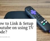 Get simple troubleshooting guide to link your Youtube tv on Roku using tv.youtube.com/start code. Just grab your phone and talk to our expert technicians to get instant solution through live chat process. Visit us for instant solution.