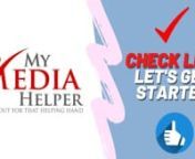 In this video, I’ll show the My Media Helper Check List and What We Will Be Accomplishing. Enjoy!nnMake SURE To Get Your FREE 60-PAGE My Media Helper WordPress and GetResponse eBOOK:nn � � - https://www.mymediahelper.com/wordpress-getresponse-ebooknnWe are going to start getting into the meat and gravy and potatoes of this online experience with an Organized Check List. If you&#39;re someone who doesn&#39;t know where to start or lacks direction, My Media Helper is here to give you some. Nothing k