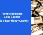 Olympia Cash Solutions is now offering the worlds best, most technologically advanced banknote value counter called Pronote. This technology is based on the imaging of every banknote that runs through the unit, which allows for the identification of different denominations and currency types. Suspect notes are identified by size, thickness, UV, dual-side infrared, magnetics and security thread detection. Pronotes offers credit unions and others to greatly improve efficiency and reduce errors ass