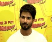 WATCH Shahid Kapoor reveal who his