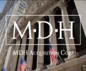 The New York Stock Exchange welcomes MDH Acquisition Corp (NYSE: MDH.U) in celebration of its SPAC IPO. To honor the occasion, Franklin MCLarty, Executive Chairman and Director, will virtually ring The Closing Bell®.