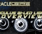 Since Oracle introduced the ture 9” Bi-LED Oculus headlights these have been extremelypopular with Jeep Wrangler and Gladiator owners. Mostly due to the ease of installation,increased visibility, and lazer-sharp cut off which prevents glare from blinding oncoming traffic.These lights outperform everything else on the market including the factory LED headlights for afraction of the price.nThese are still available in the original Matte Black (Part# 5839-504 on screen) which gives that nice aggr
