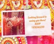 Create an Indian wedding video invitation using your text, date, photos, and music. Beautiful wedding readymade templates in full HD quality, easy to customize and download to PC and mobile. Perfect invitation to announce your big day. Selfanimate’s best wedding slideshow to invite your loved ones and relatives. No designing skills needed, make and share on WhatsApp.nnNo software download, 100% online, No Watermark. Sign-up and start making videos.nnLet your people remember the most precious d
