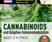 Concerns regarding COVID-19 and marijuana are urgent health matters requiring a better understanding of how cannabinoids impact the immune system. Dr. Jeff Block&#39;s timely half-hour educational talk was originally prepared for the A4M/MMI (American Academy of Anti-Aging Medicine / Metabolic Medical Institute) Spring Congress, and due to COVID-19 was rescheduled to present virtually online on August 22, 2020.