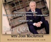 http://www.macarthurcommentaries.comnnIt was in light of His absolute, sovereign authority that Jesus commanded,