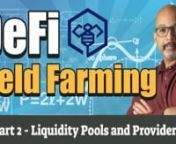 What are liquidity pools? What are liquidity providers? Find out how liquidity pools are used in DeFi to create yield farming opportunities on the blockchain and how to become a yield farmer. Liquidity pools are clearly explained in this lesson.nnThis is a 3 part series on yield farming. You can watch part 1 here https://vimeopro.com/beessocial/yield-farming/video/524025857nnThe first thing you need to understand about liquidity pools and liquidity providers are the players in this game. You are