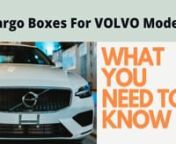 Best Car Rooftop Carriers For XC90: https://topcargobox.com/2021/02/18/volvo-xc90-cargo-boxes-guide/nnThe XC90 SUV is one of Volvo’s most popular models. The roof boxes have a precision-designed aluminum loading platform with a dual purpose, which means they can be used to load cargo as well as offer a space for passengers to relax and enjoy the view.nVolvo introduces the XC90 SUV in 2013 and the first car was introduced in China, India, Malaysia, and South Africa. In China, the car was almost
