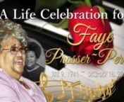 Memorial Service for Mildred Faye Prosser-PerrynJune 9, 1941 - December 18, 2021nnJAN 29. 3:00 PM (CT)nnSt. James Baptist Churchn3417 E. Martin Luther King Jr. BlvdnAustin, TX 78721nnObituary for M. Faye Prosser-PerrynSUNRISE OF THE SONGBIRD MILDRED FAYE PROSSER nnWhile enjoying the melodic sounds of his lyrical beings, God looked over the earth, He knew that the earth needed more of these nurturing notes to enhance the human soul’s experience, as in that moment, he saw a need for music to fee