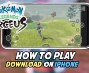 Pokemon Legends: Arceus is here and is ready for you to play into your favorite iPhone device. If you are wondering on how to do that and or if you are new to the emulation scene for the Switch in mobile. Then this is the perfect video tutorial for you to watch today. Cause in this video we will guide you through in getting everything you need to get started and playing this game. Just be sure to carefully follow all the step by step guide shown in this video tutorial in order for this to work a