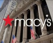 The New York Stock Exchange welcomes executives and guests of Macy&#39;s Inc. (NYSE: M) in celebration of the 95th Annual Macy’s Thanksgiving Day Parade. To honor the occasion, Adrian Mitchell, Chief Financial Officer, and Will Coss, Macy&#39;s Thanksgiving Day Parade Executive Producer, will ring The Opening Bell®.