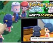 Rekindle your nostalgia and adventure in the Sinnoh Region with the latest Pokemon Brilliant Diamond and Shining Pearl Switch game. If you want to play this game, you can now get this game for FREE as long as you watch and follow all the steps shown in this video tutorial. This game works both in a custom firmware Switch and in PC using Yuzu Emulator.nnOfficial Site https://approms.com/pokebdspryuzunnSystem Requirements:nOS: 64-bit Windows 7, 64-bit Windows 8 (8.1) or 64-bit Windows 10nProcessor