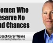 Which women you should never give 2nd chances to when it comes to dating and romance.nnnnIn this video coaching newsletter I discuss an email from a viewer who has been following my work for about eight months and read 3% Man, eighteen times. However, he recently made another date with a woman who had previously stood him up about six months ago. They matched on the dating app tinder and she stood him up again. He asks what he should have done differently. He says flakes and no shows on dates ar