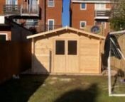 An installers walkthrough of the Gunda Log Cabin from Tuin, with a Side Annexe attached.