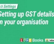 In this video, we&#39;ll learn how to configure your organization&#39;s GST settings, add default tax preferences, create taxes and tax groups, add Tax Exemptions, and set up the details required for filing your GST returns.nnZoho Books is a GST-compliant online accounting application that takes care of all the accounting needs in your business. In this video, you will learn how to create a vendor in Zoho Books, and add their GST details such as their GST Treatment, GSTIN, Place of Supply, and also choo