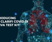 The Clarifi COVID-19 Saliva Test Kit is used in the qualitative detection of RNA from SARS-CoV-2 found in saliva collected from individuals suspected of having COVID-19. nThis simple saliva test is a qPCR test that has a Limit of Detection (LoD) of 600NDU/mL, currently making it the most sensitive saliva test on the market in the US.
