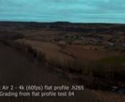 Differences betweet the native HDR footage and the flat profile grades to HDRnn00:00 Native Mavic Air 2 4K HDR footagen01:27 Flat profile from the Mavic Air 2. Shoot at 60fps graded to HDRnnnConclusion:nThe flat profile from the Mavic Air 2 has not enought bitrate to a full HDR grading at 60fps.nnI had best results with the native HDR footage.