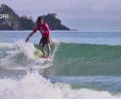 As we reach the half way point of the Hyundai Pro Longboard Tour the NZ summer serves up its highest temperatures so far, with recordings of 33 degrees in the shade!nOn Thursday afternoon our crew arrived at Sandy Bay where the surf chat was dominated by yarns of Cyclone Wilma only days before…