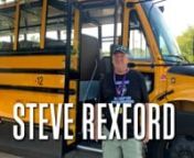 Steve Rexford [Stuck in Vermont 649]nnSteve Rexford has been driving school buses for the South Burlington School District for the last 13 years. During that time, he has become a highly requested bus driver, especially for the girls’ sports teams. Known as a good luck charm, he was the driver transporting the soccer, field hockey and lacrosse teams to their championships when they won their trophies. Steve also bakes cookies for the teams and takes photos at their matches, which he shares on