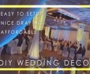 #DIYweddingDecor can now affordably setup easy. Ship Our Wedding provides #diyweddingdraping rentals nationwide for do it yourself clients looking to get more from their wedding budget. This video covers (3) popular draping ideas that help create a gorgeous backdrop for photos at events. Get the most from this look by renting DIY uplighting! Click our links below to reserve your look today.nn------------------------------------------------------------------------------------------------------nVI