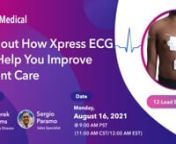 00:00 Openingn00:45 Chapter 1: Xpress ECG Service (Start of Sergio’s Slide Presentation)n02:56 Chapter 2: Sample ECG Report by QT Medicaln03:43 Chapter 3: Dashboard Quick Overviewn05:14 Chapter 4: “PCA 500 Is A Complete Platform” n05:35 Chapter 5: “Patented Prepositioned Electrode Strip” n06:21 Chapter 6: “How To Determine The Size of Electrode Strip” n06:53 Chapter 7: “Xpress ECG Workflow Overview” n07:55 Chapter 8: “Xpress ECG vs. 12-lead ECG in Office” n10:00 Chapter 9: