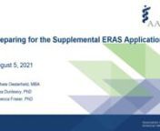 The Association of American Medical Colleges® (AAMC®) hosted an informational 60-minute webinar titled, “Supplemental ERAS application 101” for 2022 residency applicants (US MD, DO, and IMG’s). The Electronic Residency Application Service® (ERAS®) is offering a new and free supplemental application, for the 2022 recruitment cycle, designed to help students share more about themselves and assist program directors in finding applicants that fit their programs’ setting and mission. Duri