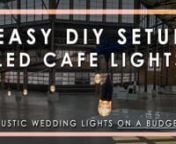 #LEDCafeLights rentals available. Rent #CafeStringLight in the link below, ships nationwide!nn➨ Rent Cafe Lighting for a Wedding https://shipour.wedding/rentals/outdoor-string-lights/vintage-stringers-led-cafe/nnWhether you are in an industrial building or a white tent, our #StringLightRentals are available in both black and white. Our bistro lighting rental (also called marketplace lights) can help accent the character of your event space. Rent string lights for a wedding and hang them from b